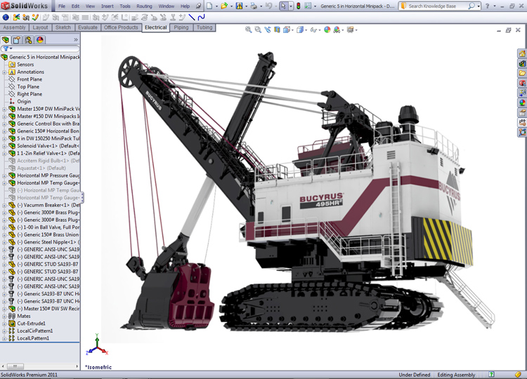 solidworks_cad_bucyrus_in_frame